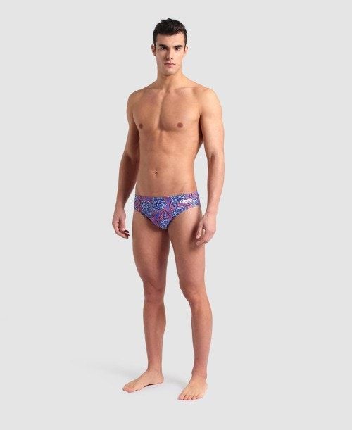 Slip Uomo Arena Hydrange Bouquet Brief Colorate | 91608UFQG