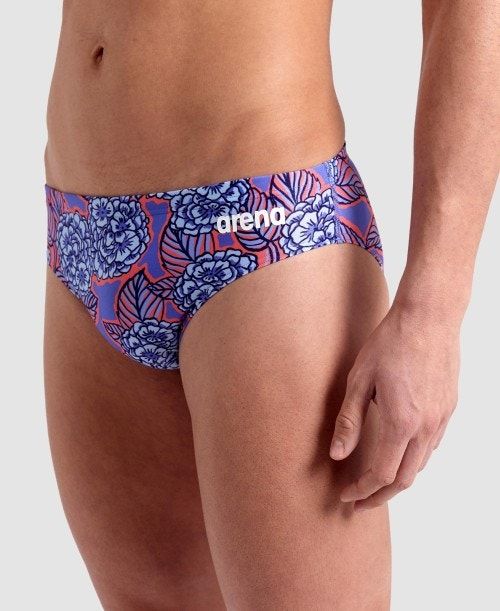 Slip Uomo Arena Hydrange Bouquet Brief Colorate | 91608UFQG