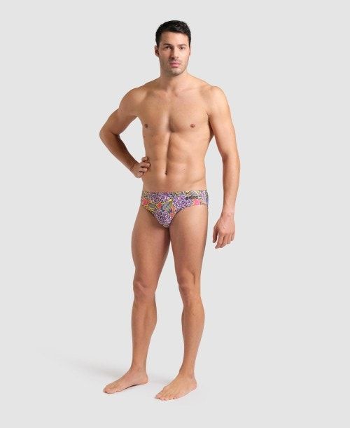 Slip Uomo Arena Hydrange Bouquet Brief Colorate | 53162IPBL