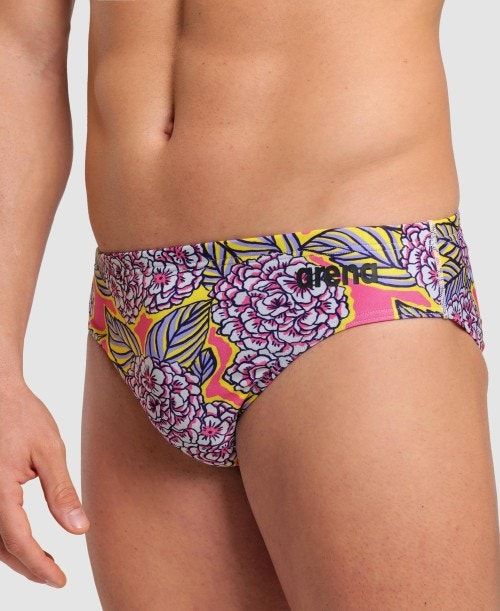 Slip Uomo Arena Hydrange Bouquet Brief Colorate | 53162IPBL