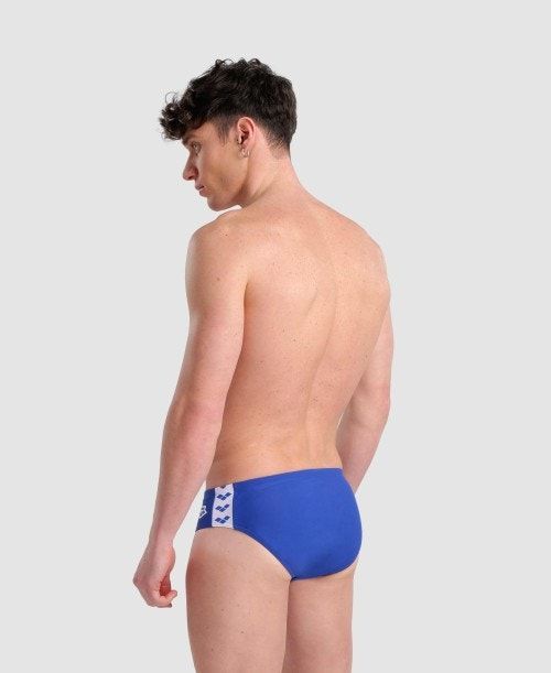 Slip Uomo Arena Icons Solid Brief Blu Reale | 04598JQAR