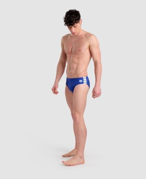 Slip Uomo Arena Icons Solid Brief Blu Reale | 04598JQAR