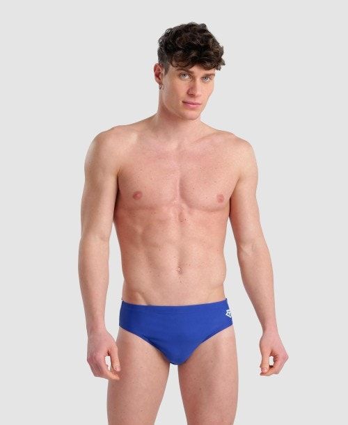 Slip Uomo Arena Icons Solid Brief Blu Reale | 04598JQAR