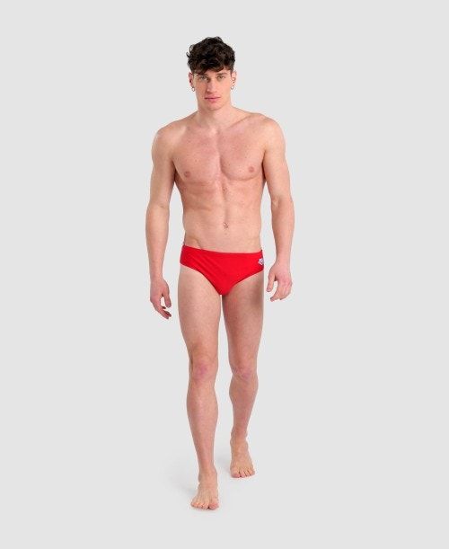 Slip Uomo Arena Icons Solid Brief Rosse | 12076HZGU