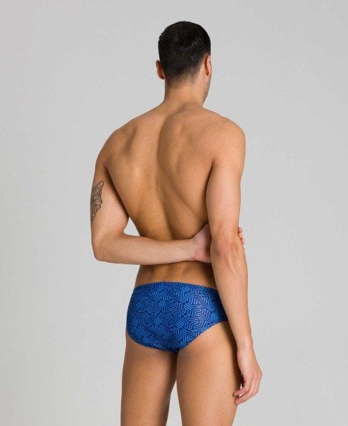 Slip Uomo Arena Kikko Brief Blu Marino Colorate Blu Marino | 67512DULQ