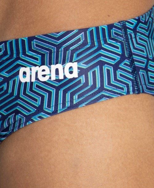 Slip Uomo Arena Kikko Brief Blu Marino Colorate Verdi | 40859QIJT