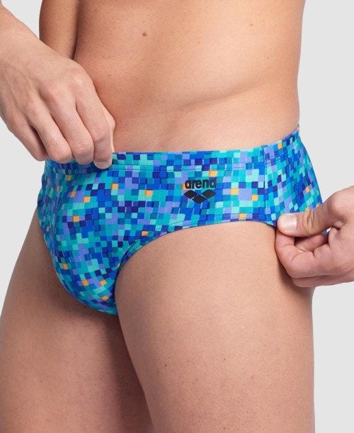 Slip Uomo Arena Pool Tiles Swim Briefs Colorate | 53472TPOE