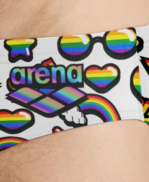 Slip Uomo Arena Pride Print Of The Month Brief Colorate | 03196JVMS