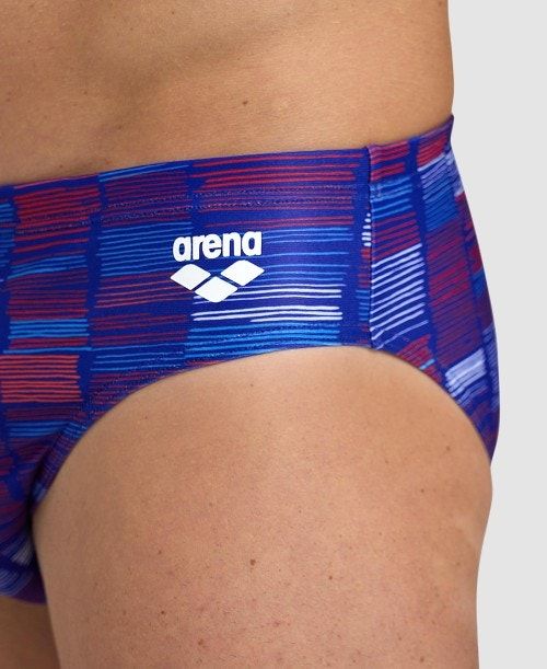 Slip Uomo Arena Slow Motion Brief Blu Colorate | 18632GSTV