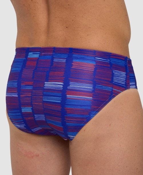 Slip Uomo Arena Slow Motion Brief Blu Colorate | 18632GSTV