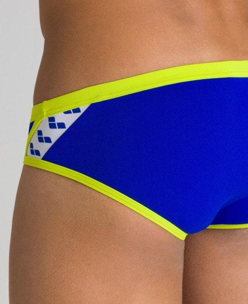 Slip Uomo Arena Team Stripe Brief Blu Verdi | 73042RWMP