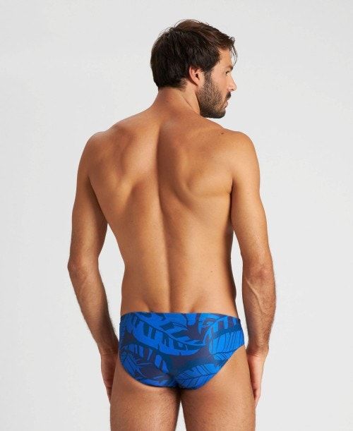 Slip Uomo Arena Tropicals Brief Blu Marino Blu Marino Colorate | 71052TUDK