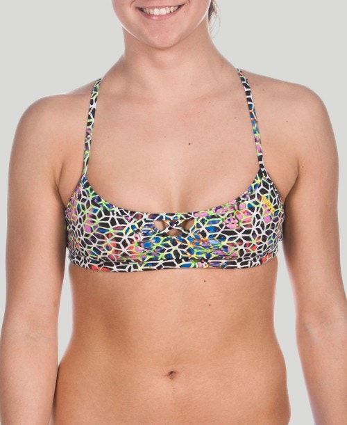 Top Donna Arena Be Top (Bandeau Top) Nere Colorate Gialle | 02784CYVO