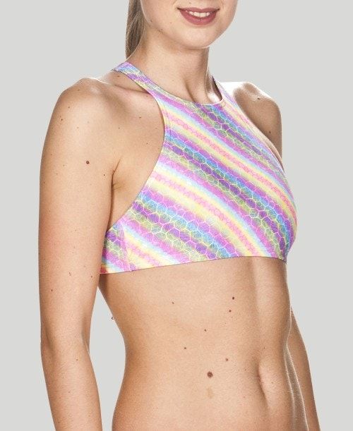 Top Donna Arena Crop Think Top Rosa | 04978ZEHT