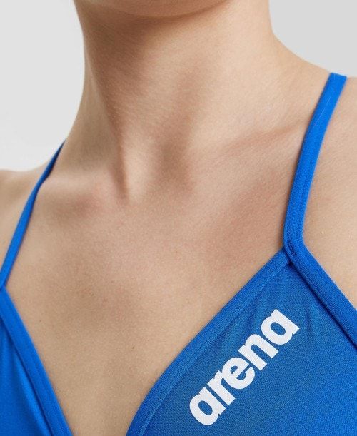 Top Donna Arena Team Tie Back Solid Top Colorate | 25398IPAE