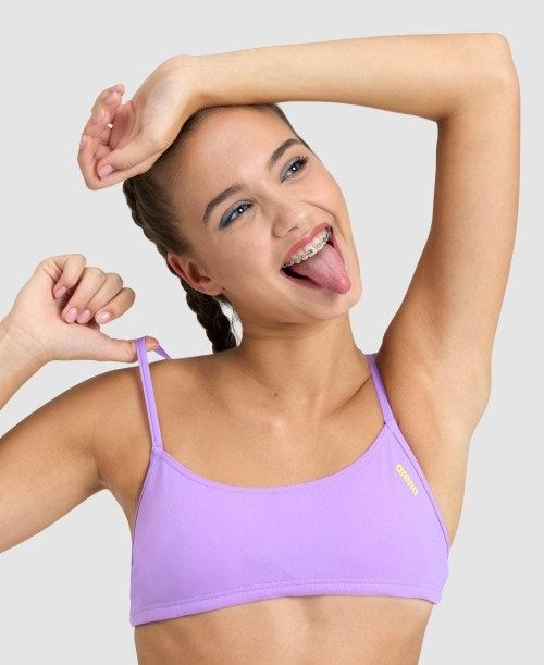 Top Fascia Donna Arena Play Bandeau Colorate | 70269AMFB